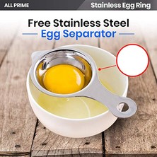 Pabiflo 4 Adet Paslanmaz Çelik Yumurta Halkaları Yumurta Kızartmak Için Yumurta Şekillendirici Yapışmaz Omlet Kalıp 1 Yumurta Ayırıcı Mutfak Pişirme Araçları Içerir (Yurt Dışından)
