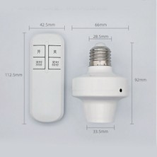 Pabiflo E26 E27 Kablosuz Uzaktan Kumanda Işık Soketi Lamba Tutucu 20 M Tabanı On/off Akıllı Anahtar Priz Aralığı Akıllı Cihaz (220 V) (Yurt Dışından)