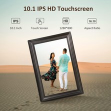 Canupdog Wifi Dijital Resim Çerçevesi 10.1 Inc 1080P IPS Dokunmatik Siyah