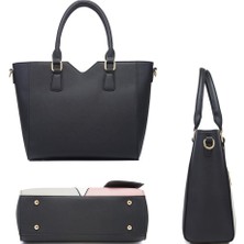 Global Product Store 01 Kadın Çanta ve Çanta, Wemens Için Moda Omuz Çantası, Büyük Üst Saplı Satchel Crossbody Çanta Seti 4 Adet (Yurt Dışından)