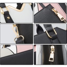Global Product Store 01 Kadın Çanta ve Çanta, Wemens Için Moda Omuz Çantası, Büyük Üst Saplı Satchel Crossbody Çanta Seti 4 Adet (Yurt Dışından)