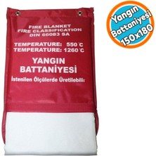 Nzb Sertifikalı Yangın Söndürme Battaniyesi 150 x 180 mm