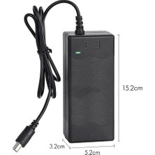 Pabiflo 42V 1.5-2A Elektrikli Scooter Şarj Cihazı Lityum Pil Şarj Cihazı (Ab Fişi) (Yurt Dışından)