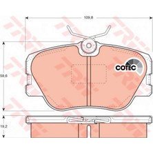 TRW Ön Balata Mercedes W124 200-300E- 200D-300D- E200D-E300D- 220CE-300CE 85-6.93 W201 E2.5 88-93 18051