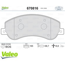 Valeo Ön Balata Vw Amarok 2.0 10 Transit V184- V347 2.2 2.4 3.2 Tdci 07.06 11 Fişli 18051