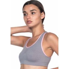Miraxx Gri Pembe Emay 4024 Double Sütyen Korse