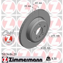 Zimmermann Fren Diski Arka Bmw F10 F11 18051
