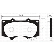 SANGSIN Ön Balata Land Cruiser J12 3.0d-4.0 03 GDB3364 18051