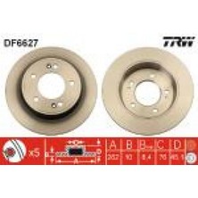 TRW Arka Fren Aynasi Elantra 1.6-1.8 10 I30 1.4-1.6 11 Ceed 1.4-1.6 12 Pro Ceed 13 Soul 1.614 18051