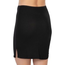 Miraxx Siyah Emay 1438 Modal Cotton Midi Jupon