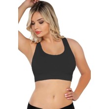 Miraxx Siyah Emay 4027 Seamless Tül Pedli Toparlayıcı Sütyen Korse