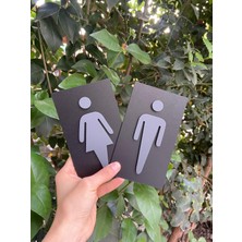 Yönline Eko Black Cool Kabartmalı Seri Wc Yönlendirme