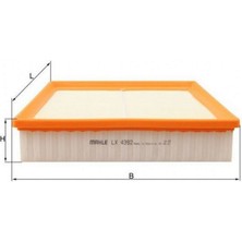 Mahle Hava Filtresi Range Rover Evoque L551 18 Evoque L538 15 19 Discovery Sport L550 15 E-Pace X540 17 18051