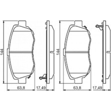 Blue Print Ön Balata Pajero 3.2 3.8 07 10 Land Cruiser J12 3.0d-4d 4.0 01/03 10 18051