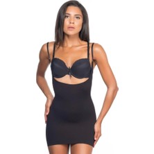 Miraxx Siyah Emay 5043 Göğsü Açık Masajlı Korse