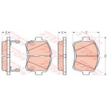 TRW Ön Balata Fiesta Vi 1.4-1.4tdci 1.6 Tdci 08 Swift 10 Justy 07 Mazda Ii 07 Sirion 08 18051