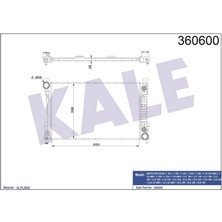 Kale Motor Su Radyatoru Mercedes W203 CL203 S203 C209 A209 R171 18051
