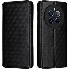 Manyi Mall Realme 12 Pro/12 Pro Artı 5g Kart Yuvaları Tutucu 3D Desen Pu (Yurt Dışından)