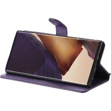 Manyi Mall Samsung Galaxy Not 20 Için Flip Case Ultra Klasik Düz Renk ile Yüksek (Yurt Dışından)