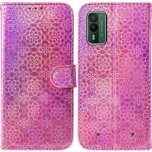 Manyi Mall Nokia XR21 Cüzdan Durumda Kart Yuvası Glitter Renkli Premium Pu (Yurt Dışından)