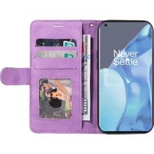 Manyi Mall Kart Yuvası Standı Iki Renkli Dikiş Kickstand ile Oneplus 9 Pro Için Kılıf (Yurt Dışından)