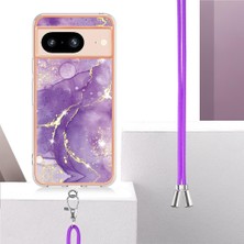 Manyi Mall Google Piksel 8 Anti-Scratch Yumuşak Tampon Crossbody Kordon Askısı Için Kılıf (Yurt Dışından)