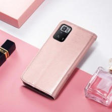 Manyi Mall Xiaomi Poco X3 Gt Dört Yapraklı Yonca Kısa Kayış Kapak Kapak Deri (Yurt Dışından)