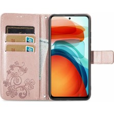 Manyi Mall Xiaomi Poco X3 Gt Dört Yapraklı Yonca Kısa Kayış Kapak Kapak Deri (Yurt Dışından)