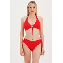 Zeki Global Yüksel Bel Yan Büzgülü Bikini Alt