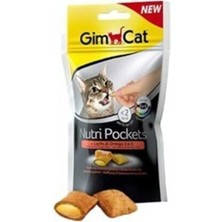 Gimcat Nutripockets Somonlu ve Omega 3x6 Kedi Ödülü 60 gr