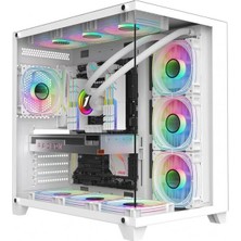 DFS Gaming WHITE AZIR-RYZEN 5 7600X-RTX 4060Tİ-B650M-1TBM.2-32GBDDR5RAM-OYUNCU BİLGİSAYARI