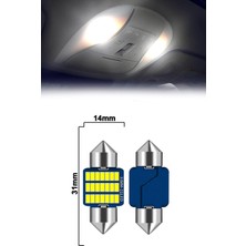 Mega Oto Market [brand] Sofit LED Canbus 31MM Iç Aydınlatma Plaka Lamba T10 21 LED 2 Adet