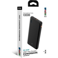 Robeve FP10 10000 Mah Hızlı Şarj Powerbank Pd Powerbank