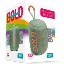 Powerway  Bold Haki Yeşil Taşınabilir Ses Bombası Kablosuz Bluetooth Hoparlör Speaker Yüksek Sesli