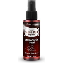 Onka Farma Sleepmix Uyku Yastık Spreyi 100 ml (Gül & Lavanta) Rahatlatıcı Dinlenme Spreyi Sleep Pillow Spray