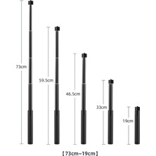 Sagrado Djı Om 4/osmo Moblie 3/2 Tripod Uzatma Direği Selfie Çubuk Çubuk Osmo CEP/INSTA360 One x Aksesuarları (Yurt Dışından)