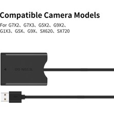 Sagrado NB-13L Kukla Pil Usb-A Güç Adaptörü Dc Çoğaltıcı Canon G7X2 G7X3 G5X2 G9X2 G1X3 G5X G9X SX620 SX720 SX730 Hs (Yurt Dışından)