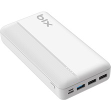 Bix PB302 Dört Portlu PD + 3x USB 22.5W QC Şarj Destekli 30000 mAh Powerbank