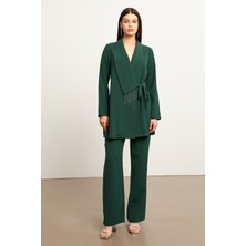 Zincirli Ceket Pantolon Takım - Zümrüt