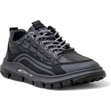 Guja 24Y590 Trend Deri Erkek Sneaker - Siyah