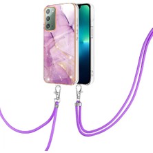 Mellow Shop Samsung Galaxy Not 20 Için Kılıf 5g Mermer Tampon Crossbody Kordon Askısı (Yurt Dışından)