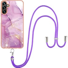 Mellow Shop Samsung Galaxy A54 5g Için Crossbody Kordon Askısı Mermer Tampon Yumuşak (Yurt Dışından)