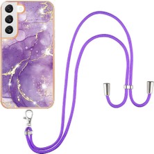 Mellow Shop Samsung Galaxy S22 5g Için Crossbody Kordon Askısı Tampon Mermer Yumuşak (Yurt Dışından)