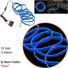 Carub 12V Ip Neon Araç Içi Torpido Ledi Mavi 2 mt BR4327557