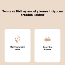 Coofbe Kirli Su Temiz Suyu Ayıran Mikrofiber Paspas Yer Mop Paspas Yüzey Fayans Duvar Temizleyici Set