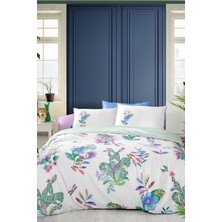 Sarev Jimena Multi King Size (Battal Boy) %100 Pamuk Saten "300 Tc" Nevresim Takımı