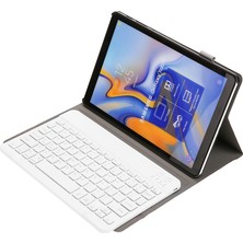 ZSHSKJ ST590S Bluetooth Klavye Pu Kılıf Galaxy Tab A 10.5 Inç T590 Pembe Altın (Yurt Dışından)