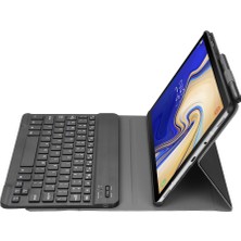 ZSHSKJ A510 Bluetooth Klavye Pu Kılıf Galaxy Tab A 10.1 (2019) T510 Siyah (Yurt Dışından)