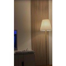 Renkli Duvarlar Akçaağaç Akustik Panel 3mm Keçe ve 8mm Mdflam Salon Ofis Duvar Çıtası Panel Buca 50X140CM 1 Adet