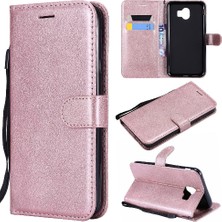 MY Boutique1 Kart Yuvası Klasik Düz Renk ile Samsung Galaxy J4 2018 Için Flip Case (Yurt Dışından)